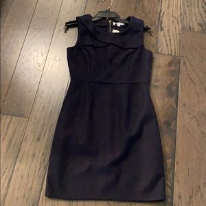 Navy wool dress
